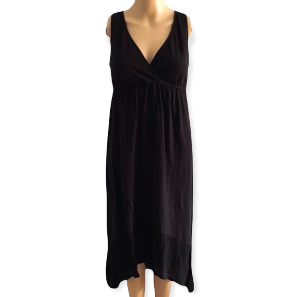 LAmade Open Back Lace Up Midi Dress Black Size Small NWT